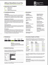 Produktinformationsblatt Fondsgebundene Rentenversicherung